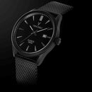 Vincero Kairos Mens Matte Black Mesh Stainless Steel Analogue Watch Vincero