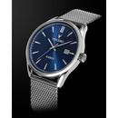 Vincero Kairos Mens Silver/Blue Mesh Stainless Steel Analogue Watch Vincero