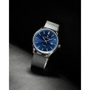 Vincero Kairos Mens Silver/Blue Mesh Stainless Steel Analogue Watch Vincero