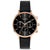 Vincero Kleio Ladies Black/Rose Gold Chronograph Italian Leather Watch - WATCHES