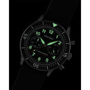 Vincero Outrider Men's Gold/Green with Brown Italian Leather Divers Chronograph Watch Vincero