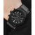 Vincero Rogue Limited Edition Mens Black/Grey Leather Sapphire Chronograph Watch - WATCHES