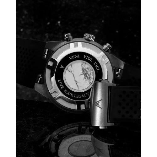 Vincero Rogue Mens Black Silicone Sapphire Chronograph Watch