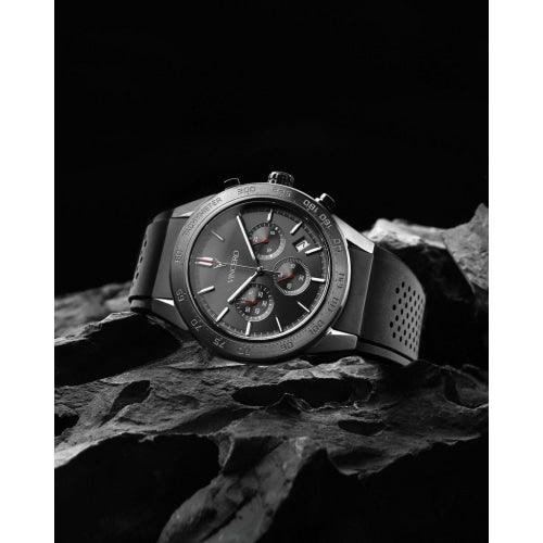 Vincero Rogue Mens Black Silicone Sapphire Chronograph Watch