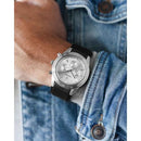 Vincero Rogue Mens Black/Silver Silicone Sapphire Chronograph Watch Vincero