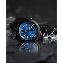 Vincero Vessel Limited Edition Men's Black/Blue Silicone Divers Watch Vincero