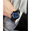 Vincero Vessel Limited Edition Men's Black/Blue Silicone Divers Watch Vincero