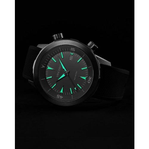 Vincero Vessel Limited Edition Men’s Black/Gunmetal Silicone Divers Watch